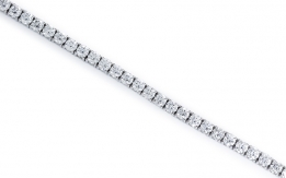 Bracelet in white gold with diamonds