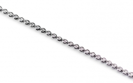 Bracelet in white gold and diamonds