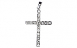 White gold pendant and diamonds